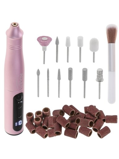 Adler | Electric Nail Drill Set | AD 2181 | Number of power levels 5 | Pink Adler | Electric Nail Drill Set | AD 2181 | Number of power levels 5 | Pink