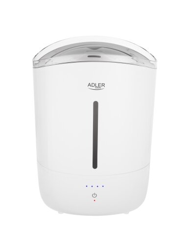 Adler Humidifier | AD 7971 | 30 W | Water tank capacity 5 L | Ultrasonic | Humidification capacity 100-250 ml/hr | White Adler Humidifier | AD 7971 | 30 W | Water tank capacity 5 L | Ultrasonic | Humidification capacity 100-250 ml/hr | White