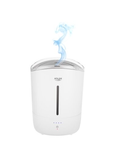 Adler Humidifier | AD 7971 | 30 W | Water tank capacity 5 L | Ultrasonic | Humidification capacity 100-250 ml/hr | White Adler Humidifier | AD 7971 | 30 W | Water tank capacity 5 L | Ultrasonic | Humidification capacity 100-250 ml/hr | White
