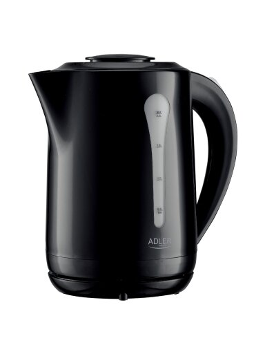 Adler Kettle | AD 1244 | Electric | 1850 W | 2.5 L | Plastic | 360° rotational base | Black Adler Kettle | AD 1244 | Electric | 1850 W | 2.5 L | Plastic | 360° rotational base | Black