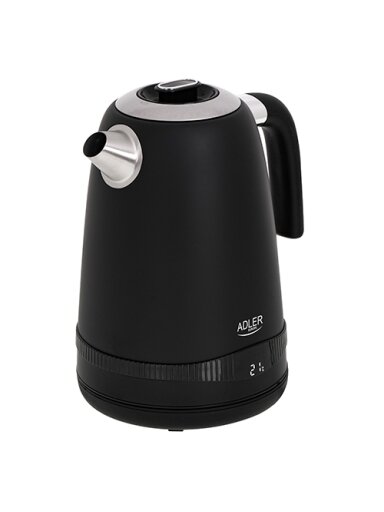 Adler | Kettle | AD 1295b | Electric | 2200 W | 1.7 L | Stainless steel | 360° rotational base | Black