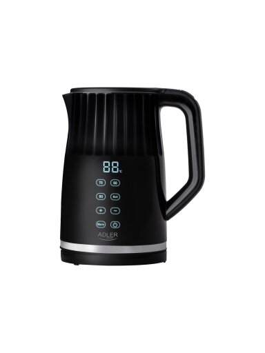 Adler Kettle with LED display | AD 1350 | Electric | 2200 W | 1.7 L | Stainless Steel | 360° rotational base | Black Adler Kettle with LED display | AD 1350 | Electric | 2200 W | 1.7 L | Stainless Steel | 360° rotational base | Black