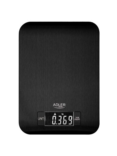 Adler Kitchen Scale | AD 3183b | Graduation 1 g | Black Adler Kitchen Scale | AD 3183b | Graduation 1 g | Black