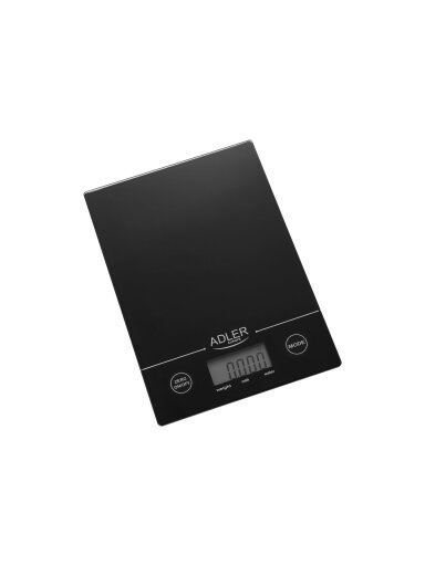 Adler | Kitchen scales | Adler AD 3138 | Maximum weight (capacity) 5 kg | Graduation 1 g | Display type LCD | Black Adler | Kitchen scales | Adler AD 3138 | Maximum weight (capacity) 5 kg | Graduation 1 g | Display type LCD | Black