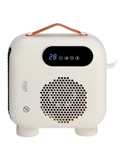 Adler LED Fan Heater with Remote Control | AD 7756 | Fan heater | 2000 W | Beige | IPX0 Adler LED Fan Heater with Remote Control | AD 7756 | Fan heater | 2000 W | Beige | IPX0