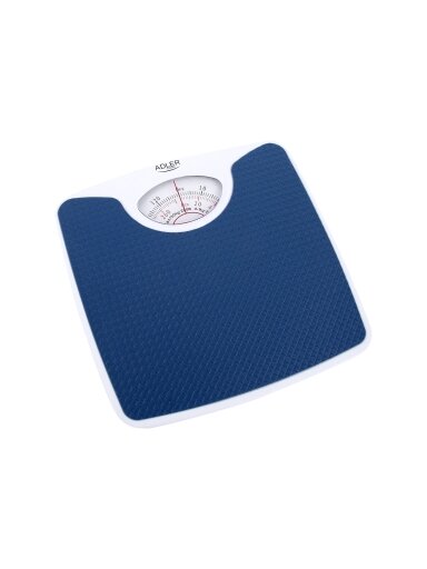 Adler | Mechanical bathroom scale | AD 8151b | Maximum weight (capacity) 130 kg | Accuracy 1000 g | Blue/White
