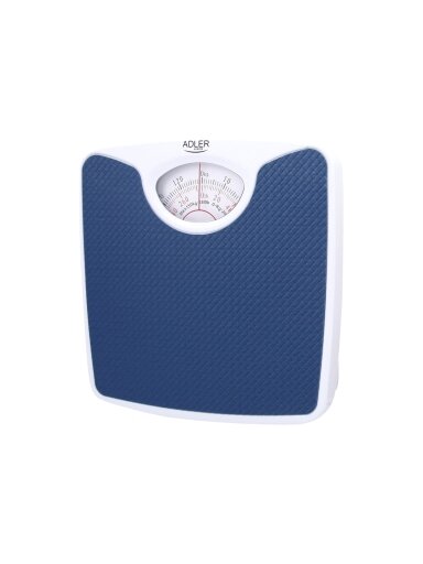 Adler | Mechanical bathroom scale | AD 8151b | Maximum weight (capacity) 130 kg | Accuracy 1000 g | Blue/White