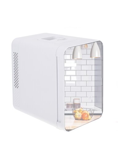 Adler | Mini refrigerator with mirror | AD 8085 | Free standing | Larder | Height 27 cm | Fridge net capacity 4 L | White