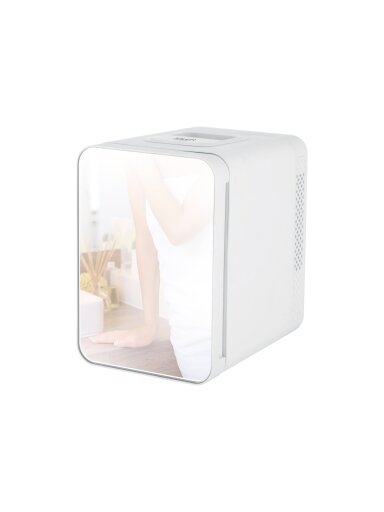 Adler | Mini refrigerator with mirror | AD 8085 | Free standing | Larder | Height 27 cm | Fridge net capacity 4 L | White