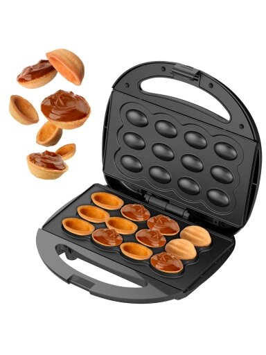 Adler Nut Cookie Maker | AD 3071 | 750 W | Number of pastry 12 | Nuts | Black Adler Nut Cookie Maker | AD 3071 | 750 W | Number of pastry 12 | Nuts | Black