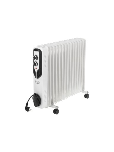 Adler | Oil-Filled Radiator | AD 7819 | Oil Filled Radiator | 2500 W | Number of power levels 3 | White Adler | Oil-Filled Radiator | AD 7819 | Oil Filled Radiator | 2500 W | Number of power levels 3 | White