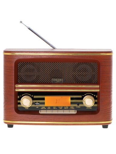 Adler | Retro Radio | AD 1187 | Alarm function | AUX in | Wooden