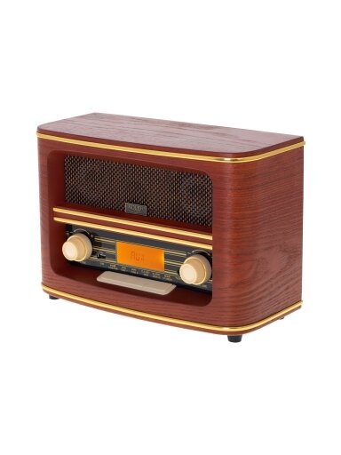 Adler | Retro Radio | AD 1187 | Alarm function | AUX in | Wooden