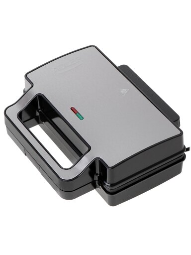 Adler Sandwich maker 2 in 1 | AD 3073 | 1000 W | Number of plates 2 | Stainless Steel/Black Adler Sandwich maker 2 in 1 | AD 3073 | 1000 W | Number of plates 2 | Stainless Steel/Black