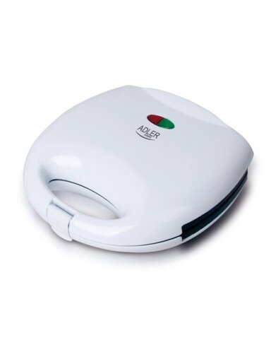 Adler | Sandwich maker | AD 301 | 750 W | Number of plates 1 | Number of pastry 2 | White Adler | Sandwich maker | AD 301 | 750 W | Number of plates 1 | Number of pastry 2 | White