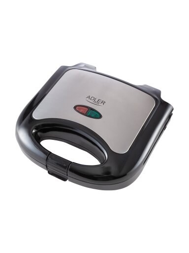 Adler | Sandwich maker | AD 3015 | 750 W | Number of plates 1 | Number of pastry 2 | Black Adler | Sandwich maker | AD 3015 | 750 W | Number of plates 1 | Number of pastry 2 | Black