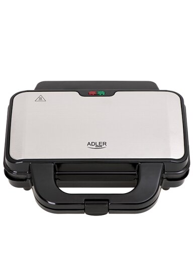 Adler | Sandwich maker | AD 3043 | 900 W | Number of plates 1 | Number of pastry 2 | Black Adler | Sandwich maker | AD 3043 | 900 W | Number of plates 1 | Number of pastry 2 | Black