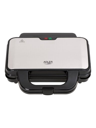 Adler | Sandwich maker | AD 3043 | 900 W | Number of plates 1 | Number of pastry 2 | Black Adler | Sandwich maker | AD 3043 | 900 W | Number of plates 1 | Number of pastry 2 | Black