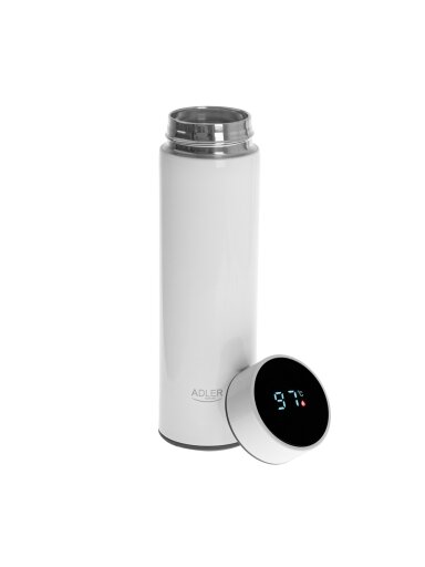 Adler | Thermal Flask | AD 4506w | Material Stainless steel/Silicone | White Adler | Thermal Flask | AD 4506w | Material Stainless steel/Silicone | White