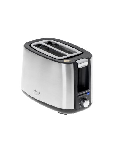 Adler | Toaster | AD 3214 | Power 750 W | Number of slots 2 | Housing material Stainless steel | Silver Adler | Toaster | AD 3214 | Power 750 W | Number of slots 2 | Housing material Stainless steel | Silver