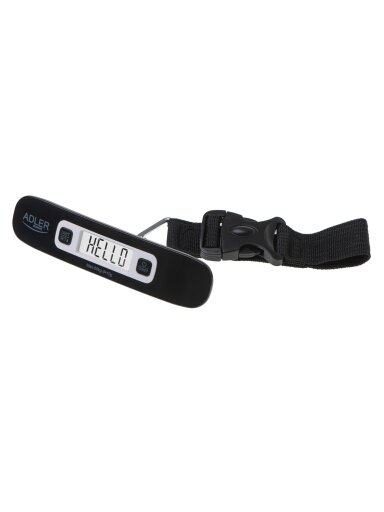 Adler | Travel Luggage Scale | AD 8190 | Maximum weight (capacity) 50 kg | Accuracy 10 g | Black