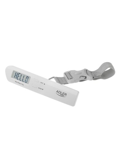 Adler | Travel Luggage Scale | AD 8191 | Maximum weight (capacity) 50 kg | Accuracy 10 g | Grey