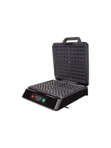 Adler | Waffle maker | AD 3036 | 1500 W | Number of pastry 4 | Belgium | Black