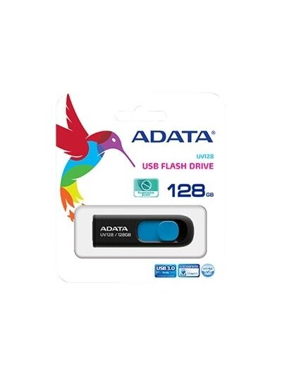 ADATA | UV128 | 128 GB | USB 3.0 | Black/Blue 1 ADATA | UV128 | 128 GB | USB 3.0 | Black/Blue 1