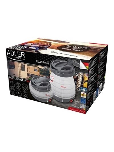 Adler | Travel kettle | AD 1279 | Electric | 750 W | 0.6 L | Silicon | White 4