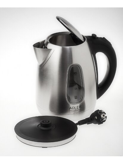 Adler | Kettle | AD 1223 | Standard | 2200 W | 1.7 L | Stainless steel | 360° rotational base | Stainless steel 16 Adler | Kettle | AD 1223 | Standard | 2200 W | 1.7 L | Stainless steel | 360° rotational base | Stainless steel 16