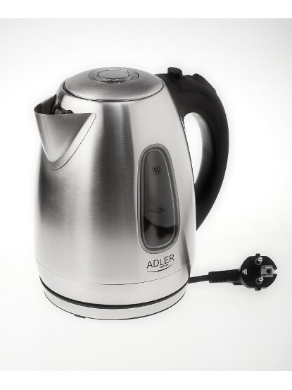 Adler | Kettle | AD 1223 | Standard | 2200 W | 1.7 L | Stainless steel | 360° rotational base | Stainless steel 15 Adler | Kettle | AD 1223 | Standard | 2200 W | 1.7 L | Stainless steel | 360° rotational base | Stainless steel 15
