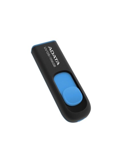 ADATA | USB Flash Drive | UV128 | 256 GB | USB 3.2 Gen1 | Black/Blue 1 ADATA | USB Flash Drive | UV128 | 256 GB | USB 3.2 Gen1 | Black/Blue 1