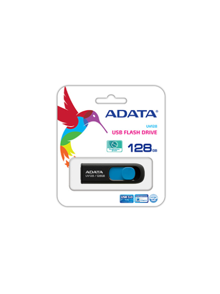 ADATA | UV128 | 128 GB | USB 3.0 | Black/Blue 3 ADATA | UV128 | 128 GB | USB 3.0 | Black/Blue 3