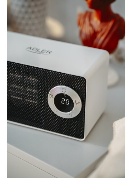 Adler | AD 7746 | Ceramic fan heater | 1000 W | Number of power levels 2 | White 5 Adler | AD 7746 | Ceramic fan heater | 1000 W | Number of power levels 2 | White 5