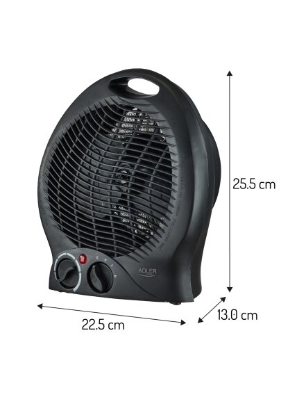 Adler AD 7761 Fan Heater, 2000 W, Black | Adler 6 Adler AD 7761 Fan Heater, 2000 W, Black | Adler 6