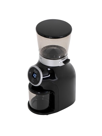 Adler | Coffee Grinder | AD 4450 Burr | 300 W | Coffee beans capacity 300 g | Number of cups 1-10 pc(s) | Black 1 Adler | Coffee Grinder | AD 4450 Burr | 300 W | Coffee beans capacity 300 g | Number of cups 1-10 pc(s) | Black 1