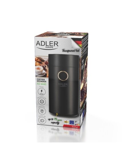 Adler | Coffee Mill | AD 4446bg | 150 W | Coffee beans capacity 75 g | Black 8