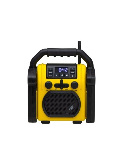 Adler | Construction radio with Bluetooth | AD 1911 | AUX in | Black/Yellow Adler | Construction radio with Bluetooth | AD 1911 | AUX in | Black/Yellow