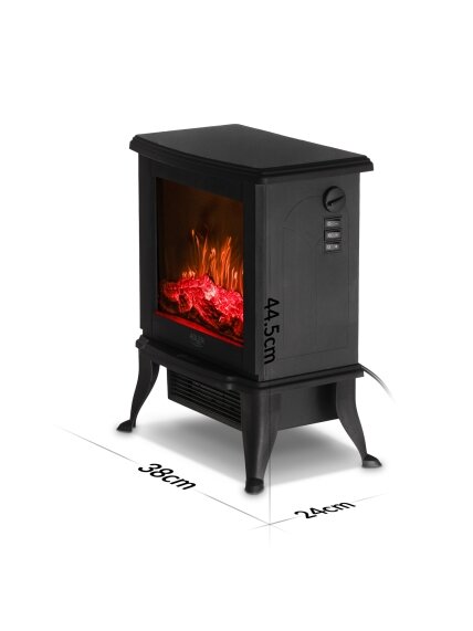 Adler Electric Fireplace | AD 7754 | Ceramic | 1800 W | Number of power levels 2 | Black 2 Adler Electric Fireplace | AD 7754 | Ceramic | 1800 W | Number of power levels 2 | Black 2