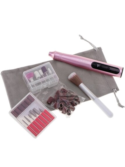 Adler | Electric Nail Drill Set | AD 2181 | Number of power levels 5 | Pink 3 Adler | Electric Nail Drill Set | AD 2181 | Number of power levels 5 | Pink 3
