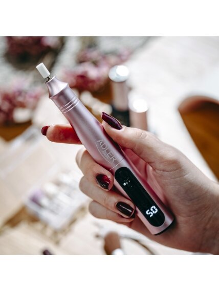Adler | Electric Nail Drill Set | AD 2181 | Number of power levels 5 | Pink 13 Adler | Electric Nail Drill Set | AD 2181 | Number of power levels 5 | Pink 13