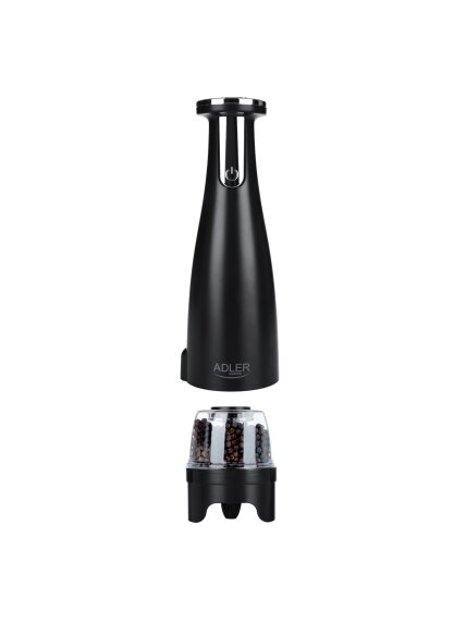 Adler | Electric Salt and pepper grinder | AD 4449b | Housing material ABS plastic | 7 W | Lithium | Matte Black 2 Adler | Electric Salt and pepper grinder | AD 4449b | Housing material ABS plastic | 7 W | Lithium | Matte Black 2