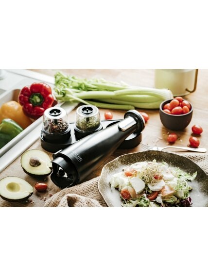 Adler | Electric Salt and pepper grinder | AD 4449b | Housing material ABS plastic | 7 W | Lithium | Matte Black 7 Adler | Electric Salt and pepper grinder | AD 4449b | Housing material ABS plastic | 7 W | Lithium | Matte Black 7