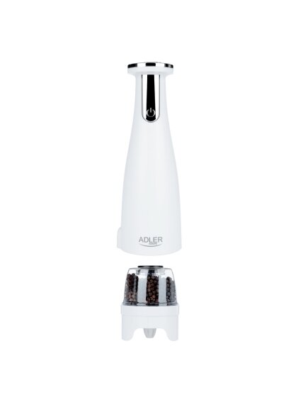 Adler | Electric Salt and pepper grinder | AD 4449w | Housing material ABS plastic | 7 W | Lithium | Matte White 3 Adler | Electric Salt and pepper grinder | AD 4449w | Housing material ABS plastic | 7 W | Lithium | Matte White 3