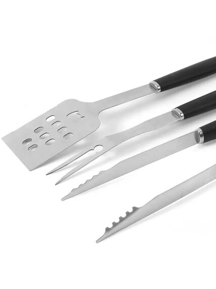 Adler | Grill Utensil Set with Carrying Case | AD 6727 | Grill Cutlery Set | 4 pc(s) | Stainless Steel/Black 4 Adler | Grill Utensil Set with Carrying Case | AD 6727 | Grill Cutlery Set | 4 pc(s) | Stainless Steel/Black 4