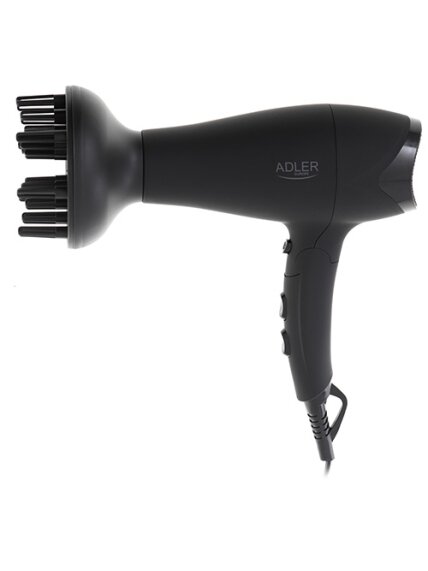 Adler | Hair dryer | AD 2267 | 2100 W | Number of temperature settings 3 | Diffuser nozzle | Black 3 Adler | Hair dryer | AD 2267 | 2100 W | Number of temperature settings 3 | Diffuser nozzle | Black 3