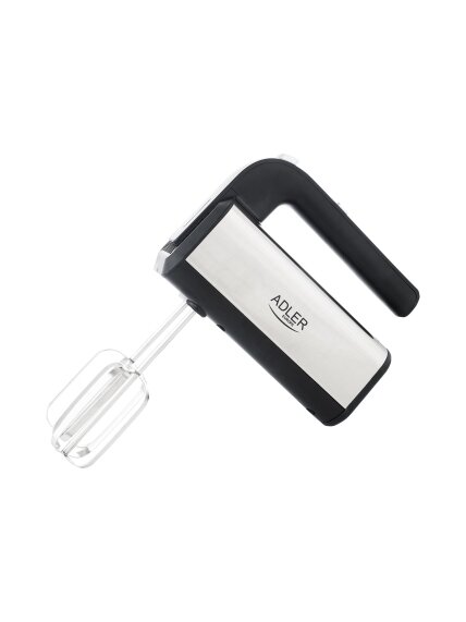 Adler | Hand mixer | AD 4225 | Hand Mixer | 300 W | Number of speeds 5 | Turbo mode | Stainless steel Adler | Hand mixer | AD 4225 | Hand Mixer | 300 W | Number of speeds 5 | Turbo mode | Stainless steel