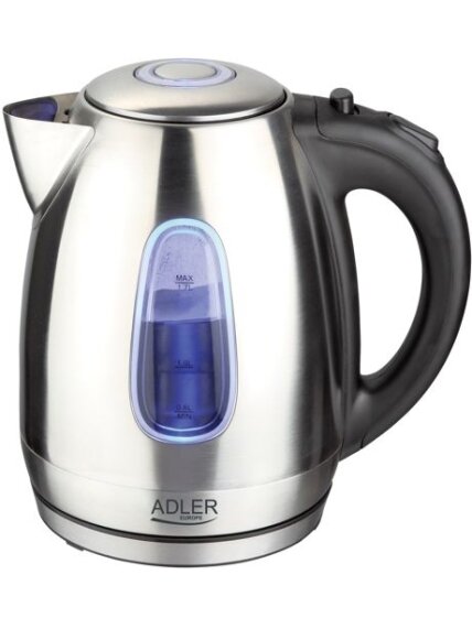 Adler | Kettle | AD 1223 | Standard | 2200 W | 1.7 L | Stainless steel | 360° rotational base | Stainless steel 13 Adler | Kettle | AD 1223 | Standard | 2200 W | 1.7 L | Stainless steel | 360° rotational base | Stainless steel 13