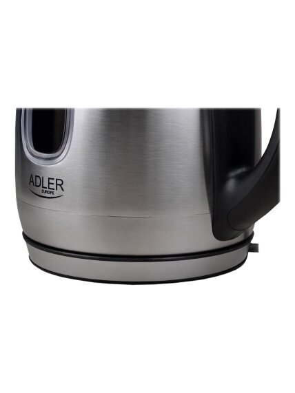 Adler | Kettle | AD 1223 | Standard | 2200 W | 1.7 L | Stainless steel | 360° rotational base | Stainless steel 4 Adler | Kettle | AD 1223 | Standard | 2200 W | 1.7 L | Stainless steel | 360° rotational base | Stainless steel 4