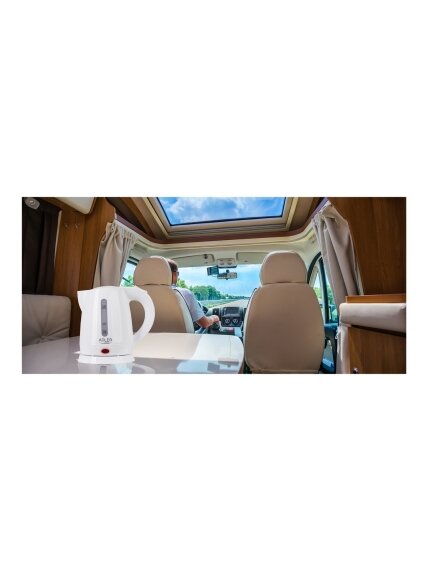 Adler | Kettle | AD 1272 | Electric | 1600 W | 1 L | Stainless steel/Polypropylene | 360° rotational base | White 4 Adler | Kettle | AD 1272 | Electric | 1600 W | 1 L | Stainless steel/Polypropylene | 360° rotational base | White 4